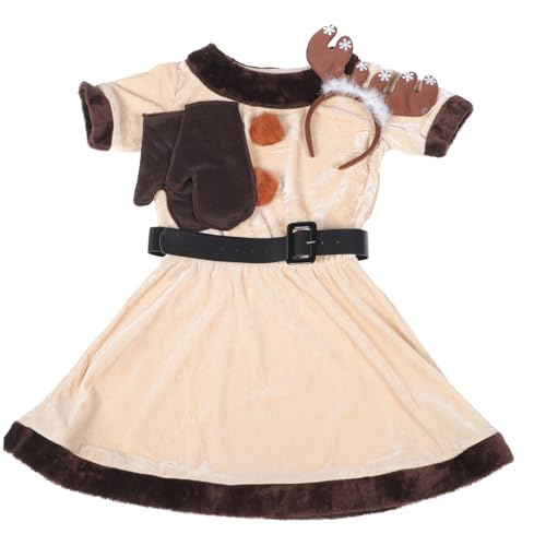 MUCKLILY Elk Cosplay Kostüm Damen Kostüm für Halloween Weihnachten Party mit Geweih Haarreif und Handschuhen Leichtes Attraktives Performance Erwachsene MUCKLILY Elk Cosplay Kostüm Damen Kostüm für Halloween Weihnachten Party mit Geweih Haarreif und Handschuhen Leichtes Attraktives Performance Erwachsene von MUCKLILY