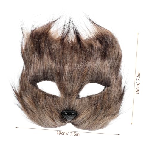 MUCKLILY Fuchs Halbgesichts-maske mit Felloptik Realistische Cosplay Tiermaske für Halloween Maskenball Kostümparty und Karneval Vielseitig für Erwachsene und Bühnenauftritte MUCKLILY Fuchs Halbgesichts-maske mit Felloptik Realistische Cosplay Tiermaske für Halloween Maskenball Kostümparty und Karneval Vielseitig für Erwachsene und Bühnenauftritte von MUCKLILY