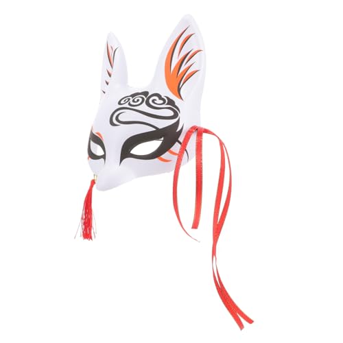 MUCKLILY Halbgesichts Fuchsmaske Japanischer Stil Party Maske Cosplay Kostümmaske für Erwachsene und Maske für Maskenball und Karneval mit Modischem Design und Bequemem Sitz MUCKLILY Halbgesichts Fuchsmaske Japanischer Stil Party Maske Cosplay Kostümmaske für Erwachsene und Maske für Maskenball und Karneval mit Modischem Design und Bequemem Sitz von MUCKLILY