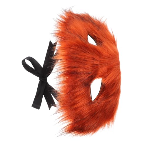 MUCKLILY Halbgesichts Fuchsmaske aus Plüsch und Kunststoff Verstellbar Stilvolles Design für Maskenball Halloween Cosplay Party für Damen und Herren MUCKLILY Halbgesichts Fuchsmaske aus Plüsch und Kunststoff Verstellbar Stilvolles Design für Maskenball Halloween Cosplay Party für Damen und Herren von MUCKLILY