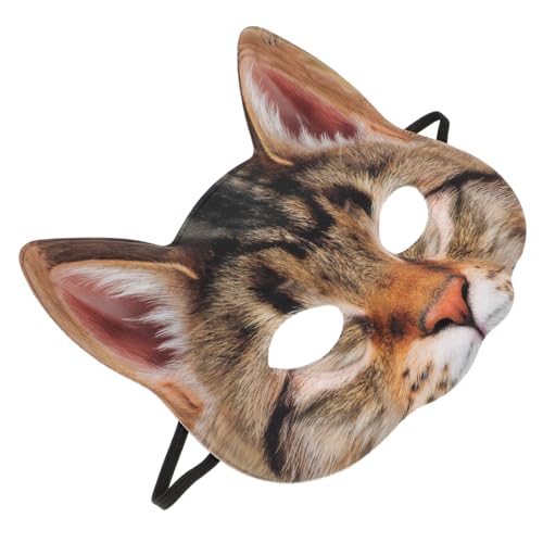 MUCKLILY Halbgesichts Katzenmaske aus EVA und Stoff Lustiges Design Unisex für Halloween Karneval Maskenbälle Kostüm-masquerade Fasching Cosplay und Festveranstaltungen MUCKLILY Halbgesichts Katzenmaske aus EVA und Stoff Lustiges Design Unisex für Halloween Karneval Maskenbälle Kostüm-masquerade Fasching Cosplay und Festveranstaltungen von MUCKLILY