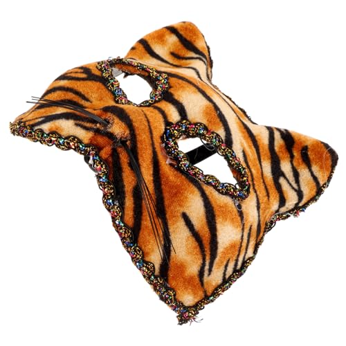 MUCKLILY Halbgesichts-tigermaske für Cosplay und Kostümparty Leichte Tiermaske Komfortabel Detailreich Vielseitig für Fasching und Maskenball MUCKLILY Halbgesichts-tigermaske für Cosplay und Kostümparty Leichte Tiermaske Komfortabel Detailreich Vielseitig für Fasching und Maskenball von MUCKLILY