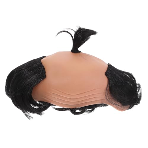 MUCKLILY Lustige Glatzenperücke Knight Bald Hairpiece für Cosplay und Rollenspiel Leichtes Bequemes Haarkranz-Accessoire für Halloween Karneval Party Unisex MUCKLILY Lustige Glatzenperücke Knight Bald Hairpiece für Cosplay und Rollenspiel Leichtes Bequemes Haarkranz-Accessoire für Halloween Karneval Party Unisex von MUCKLILY