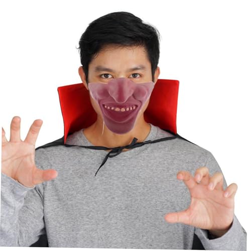 MUCKLILY Lustige Halbmaske aus Weichem Material für Erwachsene Vielseitig Einsetzbar bei Halloween Karneval Cosplay und Maskenbällen und Kommunikativ für Partys und Themenveranstaltungen MUCKLILY Lustige Halbmaske aus Weichem Material für Erwachsene Vielseitig Einsetzbar bei Halloween Karneval Cosplay und Maskenbällen und Kommunikativ für Partys und Themenveranstaltungen von MUCKLILY