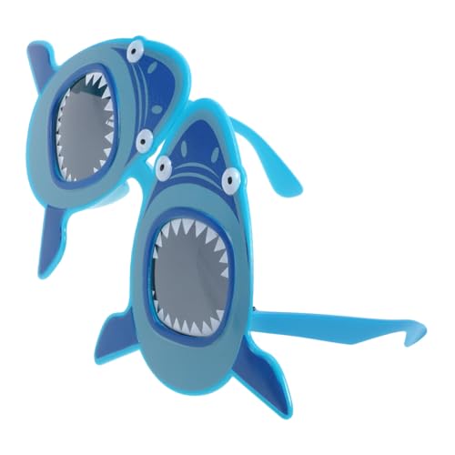 MUCKLILY Lustige Partybrille Hawaii Shark Design Abs Strand Zubehör Leichte Foto Requisite Auffällige Dekoration für Sommerfeiern MUCKLILY Lustige Partybrille Hawaii Shark Design Abs Strand Zubehör Leichte Foto Requisite Auffällige Dekoration für Sommerfeiern von MUCKLILY