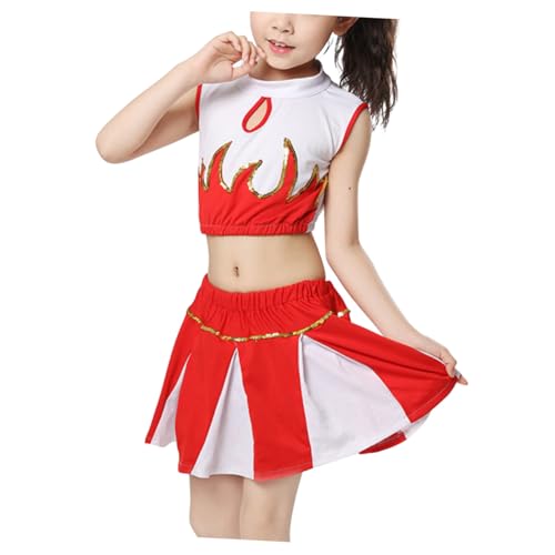 MUCKLILY Mädchen Cheerleading Kostüm Tanzkostüm Performance Outfit Mehrzweck Tanzkleidung Komfortabel Langlebig für Bühne Party Rollenspiel MUCKLILY Mädchen Cheerleading Kostüm Tanzkostüm Performance Outfit Mehrzweck Tanzkleidung Komfortabel Langlebig für Bühne Party Rollenspiel von MUCKLILY