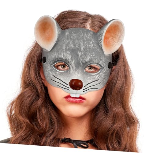 MUCKLILY Maus-maske Karneval Kostüm Halbgesichtsmaske aus Leichtem Pu-schaum für Erwachsene Halloween Party Verkleidung mit Atmungsaktivem Design und Kreativer Tieroptik MUCKLILY Maus-maske Karneval Kostüm Halbgesichtsmaske aus Leichtem Pu-schaum für Erwachsene Halloween Party Verkleidung mit Atmungsaktivem Design und Kreativer Tieroptik von MUCKLILY