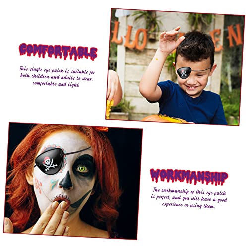 MUCKLILY Piraten Augenklappe Skull Muster Halloween Cosplay Augenmaske Einäugige Augenklappe Atmungsaktiv Leicht Komfortabel Für Halloween Party Cosplay MUCKLILY Piraten Augenklappe Skull Muster Halloween Cosplay Augenmaske Einäugige Augenklappe Atmungsaktiv Leicht Komfortabel Für Halloween Party Cosplay von MUCKLILY