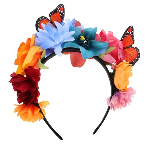 MUCKLILY Realistisches Blumen schmetterling Haarreif Damen Kopfband für Karneval Mottoparty und Fest Weiches Komfortabel und Sicher Vielseitiges Accessoire für Frauen MUCKLILY Realistisches Blumen schmetterling Haarreif Damen Kopfband für Karneval Mottoparty und Fest Weiches Komfortabel und Sicher Vielseitiges Accessoire für Frauen von MUCKLILY