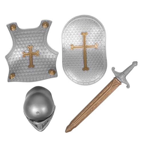 MUCKLILY Schild und Rüstung aus Robustem Kunststoff Realistisches Mittelalter Ritterkostüm Zubehör Leichtes Sicheres Cosplay für Jungen Praktisches MUCKLILY Schild und Rüstung aus Robustem Kunststoff Realistisches Mittelalter Ritterkostüm Zubehör Leichtes Sicheres Cosplay für Jungen Praktisches von MUCKLILY