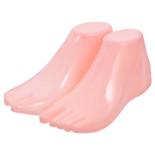 MUCKLILY Schuhspanner Fußketten-display Schaufensterpuppen Für Den Einzelhandel Knöchelarmband-schaufensterpuppe Schuhe Unterstützen Shaper Sockenformer Knöchelkettendisplay Rosa Plastik von MUCKLILY