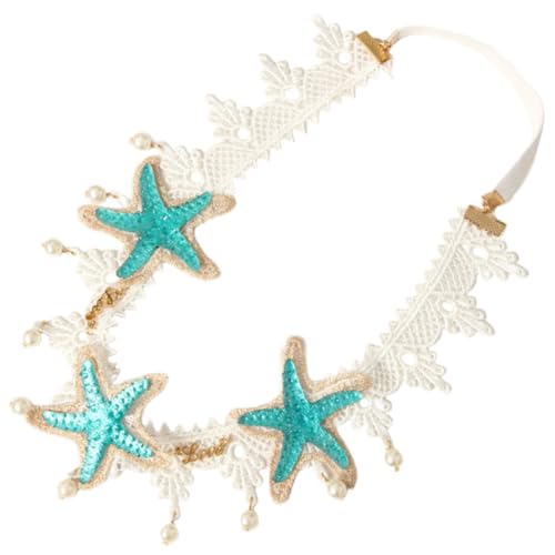 MUCKLILY Seestern Haarband mit Spitze und Perlen Stilvolles Meerjungfrau Haaraccessoire für Mädchen Geeignet für Hochzeit Party Geburtstag und Festliche Anlässe MUCKLILY Seestern Haarband mit Spitze und Perlen Stilvolles Meerjungfrau Haaraccessoire für Mädchen Geeignet für Hochzeit Party Geburtstag und Festliche Anlässe von MUCKLILY