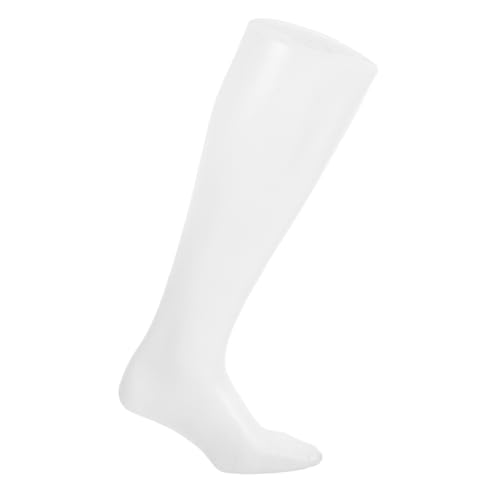 MUCKLILY Strumpffußform Socken Fußmodell Sockenhalter Verkaufsständer Socken leichtes Fußmodell Socken Vitrine Displayständer für lege Socken zeigen Schuhvitrine Mannequin-Fuß Plastik Weiß von MUCKLILY