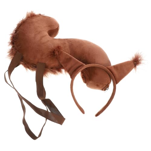 MUCKLILY Süßes Eichhörnchen Kostüm mit Plüsch Ohren Stirnband und Leichtes Party Tierkostüm für Erwachsene Bequemes Cosplay Zubehör für Halloween und Festlichkeiten MUCKLILY Süßes Eichhörnchen Kostüm mit Plüsch Ohren Stirnband und Leichtes Party Tierkostüm für Erwachsene Bequemes Cosplay Zubehör für Halloween und Festlichkeiten von MUCKLILY