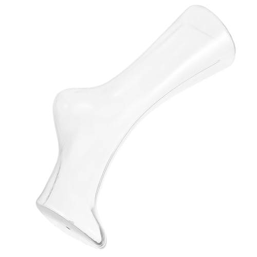 MUCKLILY Transparentes Fußmodell Aus PVC Für Strumpf Displays Stehendes Fuß Mannequin Für Socken Präsentationen Ideal Für Herren Und Damensocken von MUCKLILY