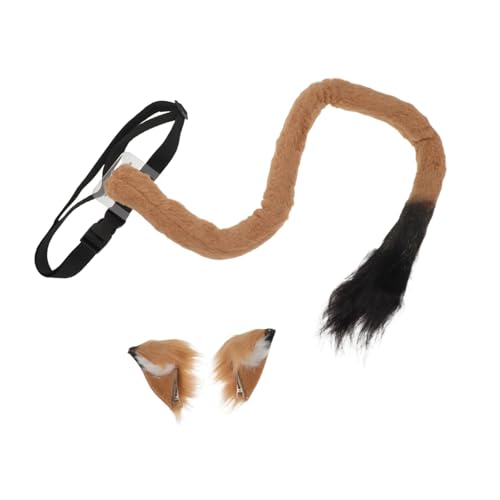 MUCKLILY Verstellbares Tierkostüm Flauschigen Haarclip und Anpassbarem Weiches Tierkostümzubehör für Erwachsene für Halloween und Karneval MUCKLILY Verstellbares Tierkostüm Flauschigen Haarclip und Anpassbarem Weiches Tierkostümzubehör für Erwachsene für Halloween und Karneval von MUCKLILY