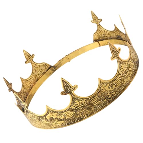 MUCKLILY Vintage Herrenkrone aus Verstellbare Königliche Kopfbedeckung für Kostüm Party Cosplay und Festliche Anlässe Leichtes und Robustes Design Geeignet für Karneval und Bühnenauftritte MUCKLILY Vintage Herrenkrone aus Verstellbare Königliche Kopfbedeckung für Kostüm Party Cosplay und Festliche Anlässe Leichtes und Robustes Design Geeignet für Karneval und Bühnenauftritte von MUCKLILY