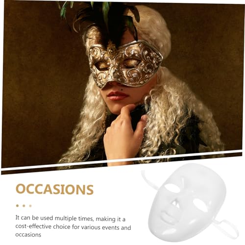 MUCKLILY Weiße DIY Maske aus Stabilem Kunststoff Leicht Bemalbar Langlebig und Angenehm Vielseitige Party Maskerade-requisite für Fasching Karneval Circus Photo Booth und Kreative MUCKLILY Weiße DIY Maske aus Stabilem Kunststoff Leicht Bemalbar Langlebig und Angenehm Vielseitige Party Maskerade-requisite für Fasching Karneval Circus Photo Booth und Kreative von MUCKLILY