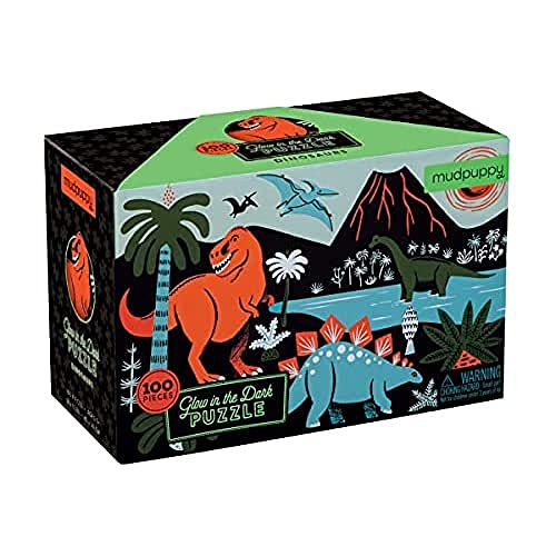 Dinosaurs Glow-in-The-Dark Puzzle: 100 Pieces von MudPuppy