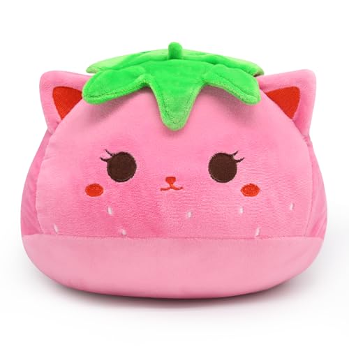 Erdbeere Katze Plüschtiere,Katze Stofftiere Teddybären Erdbeer Katze Stofftiere Plüsch Plüschie Puppe Spielzeug für Kinder Jungen Mädchen,Geschenk für Geburtstag Halloween Thanksgiving Weihnachten Erdbeere Katze Plüschtiere,Katze Stofftiere Teddybären Erdbeer Katze Stofftiere Plüsch Plüschie Puppe Spielzeug für Kinder Jungen Mädchen,Geschenk für Geburtstag Halloween Thanksgiving Weihnachten von MUFEIRUO