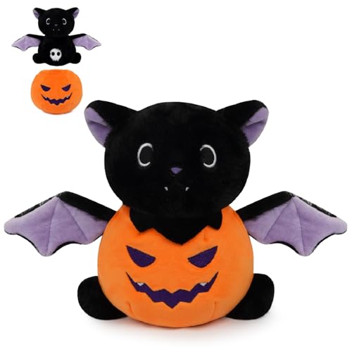 MUFEIRUO Halloween Fledermaus Plüsch,Halloween Fledermaus Plüschtiere,Halloween Kürbis Plüsch,Halloween Kürbis Plüschtier,Geschenk für Halloween Kinder Jungen Mädchen von MUFEIRUO