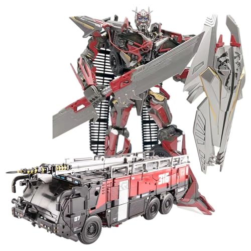 12,6 Zoll Sentinel Prime, Transformer-Spielzeug OV01, 2 Formen – Roboter Und Feuerwehrauto, Actionfigur, KO-Version von MUHLZQX