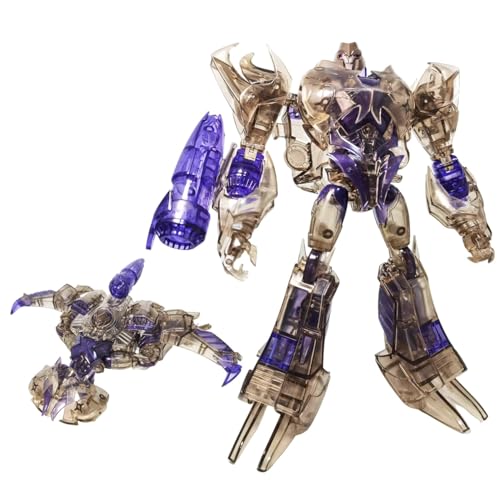 8,2 Zoll Megatron, Transformer-Spielzeug, 2 Formen – Roboter Und Flugzeug, Actionfigur, Transparent, KO-Version von MUHLZQX