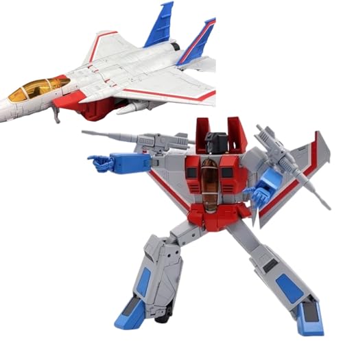 9,45 Zoll Starscream, Transformer-Spielzeug, 2 Formen – Roboter Und Flugzeuge, Jet, Actionfigur DS01, KO-Version von MUHLZQX