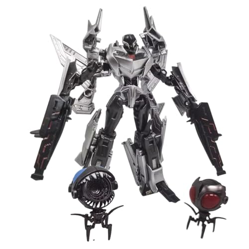 Air Warrior, Transformer-Spielzeug, 2 Formen – Roboter- Und Automodell, Actionfigur, KO-Version, Silber von MUHLZQX