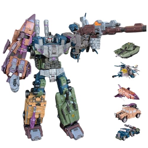 Bruticus 8869, 5-in-1-Kombinationsspielzeug, Onslaught Brawl Blast Off Swindle Vortex, 18,5-Zoll-Actionfigur, Transformer-Spielzeug, KO-Version von MUHLZQX