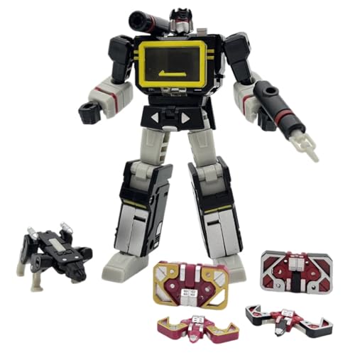 Soundwave PT04, Transformer-Spielzeug, 2 Formen – Roboter- Und Audiobandmodell, 10 cm Große Actionfigur Im Kleinen Maßstab, KO-Version von MUHLZQX