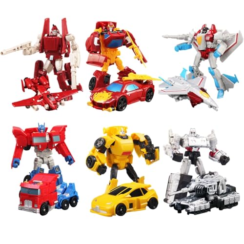 Transformer-Spielzeug, Megatron, Starscream, Hot Rod, Powerglide, Actionfigur, KO-Version(Complete Set) von MUHLZQX