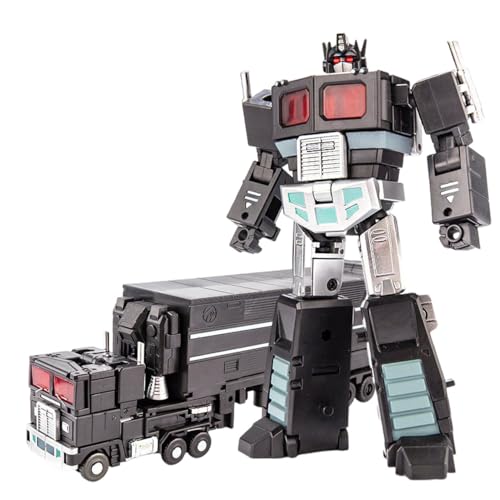 Transformer Toys 2001B, 2 Formen – Roboter Und Auto, Actionfigur KO-Version, Kleines Schwarzes Modell von MUHLZQX