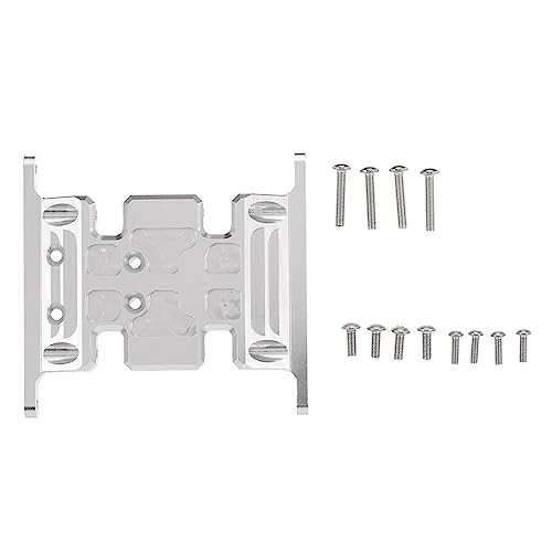 MULAIDI 1/10 Crawler Getriebehalterung Aus Aluminiumlegierung Mittlere Unterfahrschutzplatte Für SCX10 AX90027 90034 90035 90022 90028 AX80026 Gefräste Bodenplatte Aluminium Getriebegehäuse Robust von MULAIDI