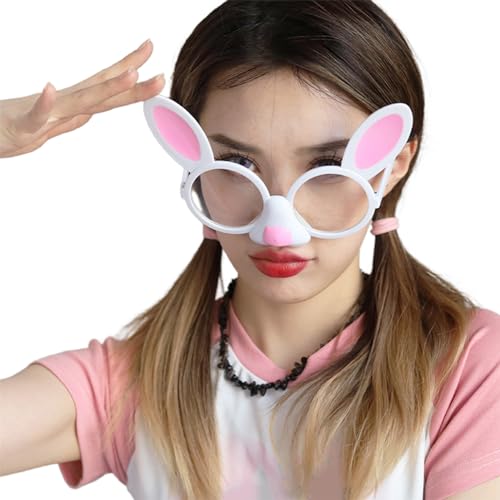 MULAIDI Kaninchen Brillen Brille Ostern Foto Requisiten Party Cosplay Kostüme Bunte Tanzparty Brille Ostern Party Party Brille Für Erwachsene von MULAIDI