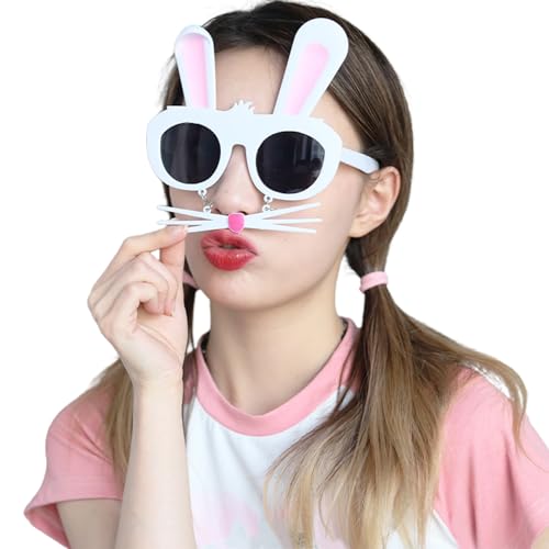 MULAIDI Kaninchen Brillen Brille Ostern Foto Requisiten Party Cosplay Kostüme Bunte Tanzparty Brille Ostern Party Party Brille Für Erwachsene von MULAIDI