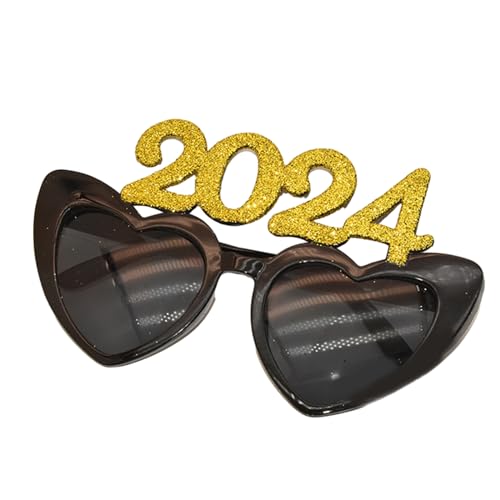 MULAIDI Silvesterbrille Für Kinder Erwachsene Festival Kostüm Requisiten Sonnenbrille Party Zubehör 2024 Brillengestell 2024 Party Brille Lustige Brillen Party Zubehör Feier Requisiten von MULAIDI