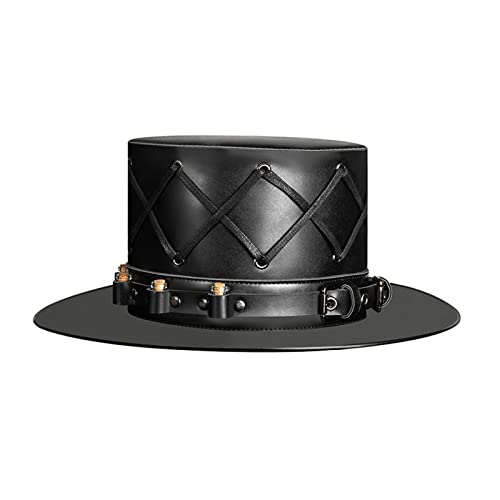 MULAIDI Steampunk-Hut für Herren mit Brille, Steampunk-Hut, Zylinder, GothHat, Steampunk-Hut, Halloween, Maskerade, Hut für Herren von MULAIDI