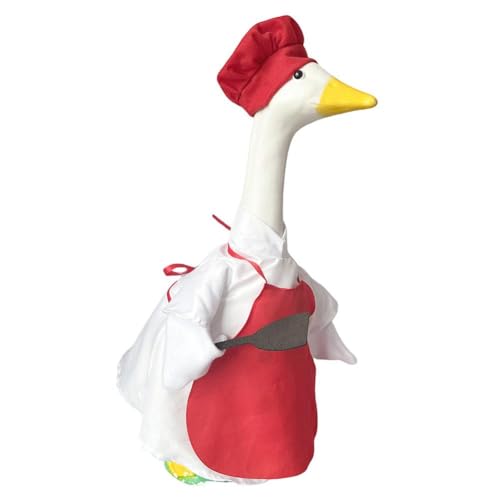 MUMQAQ St Patrick's Goose Outfit Rasen Veranda Gans Kleidung Rasen Veranda Gans Tücher Gärtner Kunststoff Gans Kostüm für 58,4 cm Zement Gans Frühling Outdoor Terrasse Hof Rasen Dekoration von MUMQAQ