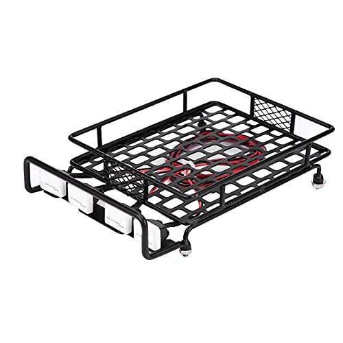 MUNEFE RC-Dachgepäckträger, RC-Dachgepäckträger, RC-Car-Gepäckträger zur Unterbringung Ihrer gesamten Ausrüstung in jeder Outdoor-Umgebung (2 red 2 White) von MUNEFE