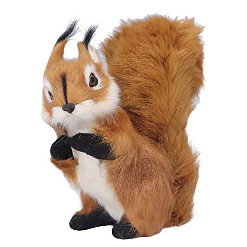 MUNEFE Simulation Squirrel Ornaments Ornaments, Large Lovely Lifelike Simulation Squirrel, Crafts Decorations Garden Ornaments von MUNEFE