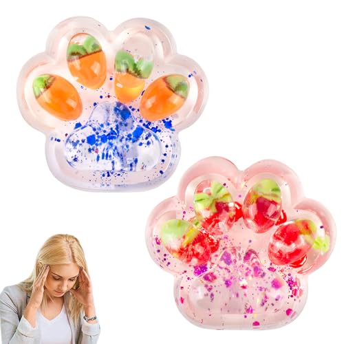 MUNSKT 2 Stück Fruchtige Katzenpfotenspielzeuge – Kirsch- & Karotten-Designs – Antidepressiv-Spielzeug zum Stressabbau, Kinder & Erwachsene MUNSKT 2 Stück Fruchtige Katzenpfotenspielzeuge – Kirsch- & Karotten-Designs – Antidepressiv-Spielzeug zum Stressabbau, Kinder & Erwachsene von MUNSKT