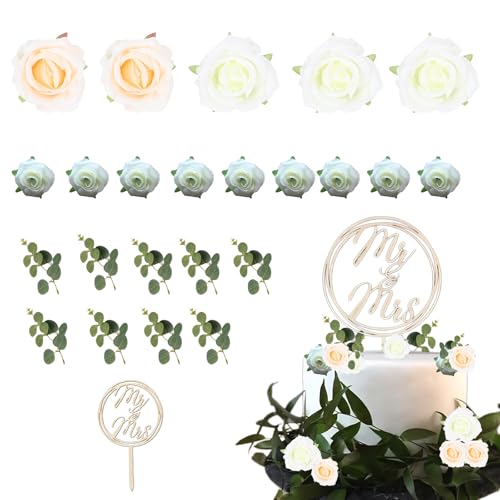 MUNSKT 24 Stück Cake Topper Hochzeit Holz Tortendeko Hochzeit Mr Mrs Hochzeitstorte Topper Tortendeko Blumen Wiederverwendbare Cake Topper Rosen Geldpflanzen dekoration Hochzeitstorte Topper MUNSKT 24 Stück Cake Topper Hochzeit Holz Tortendeko Hochzeit Mr Mrs Hochzeitstorte Topper Tortendeko Blumen Wiederverwendbare Cake Topper Rosen Geldpflanzen dekoration Hochzeitstorte Topper von MUNSKT