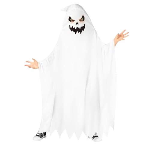MUNSKT Childs Halloween White Ghost Costume,Kids Friendly Ghost Halloween Fancy Dress Costume,Halloween Ghost Outfit for Boys MUNSKT Childs Halloween White Ghost Costume,Kids Friendly Ghost Halloween Fancy Dress Costume,Halloween Ghost Outfit for Boys von MUNSKT