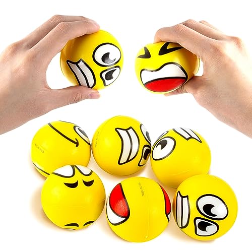 MUNSKT Funny Face Squeeze Ball, Dekomprimierung, sensorisches Spielzeug, beruhigendes Werkzeug zur Beruhigung der Handbewegungen für Kinder, Erwachsene, Angst, Nervosität, Wutmanagement, Fidget MUNSKT Funny Face Squeeze Ball, Dekomprimierung, sensorisches Spielzeug, beruhigendes Werkzeug zur Beruhigung der Handbewegungen für Kinder, Erwachsene, Angst, Nervosität, Wutmanagement, Fidget von MUNSKT