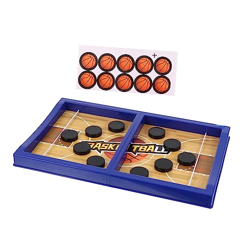 1 Satz Katapultschach hüpfendes Spielzeug Kinder spielset Hockey-Brettspiel Desktop-Hockeyspiel Amusement familienspiele Schleudern schnelles Action-Spiel Sling-Puck-Spiel Plastik MUSISALY von MUSISALY