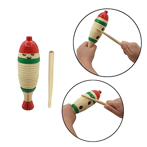 1 Satz Percussion-Spielzeug kinderinstrumente Kinder musikinstrumente Holzschlagzeug pädagogisches Instrument für Kinder Einsteiger-Schlaginstrument Musikinstrument aus Holz Beige MUSISALY von MUSISALY