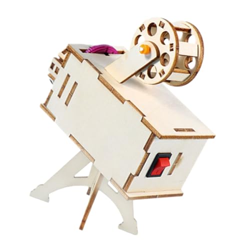 1 Set Projektor Spielzeug Puzzle Projektor Set Für Kinder Stiel Lernspielzeug Wissenschaftsprojektor Für Kinder Holzprojektor DIY Kit Holzprojektor DIY Materialien MUSISALY von MUSISALY