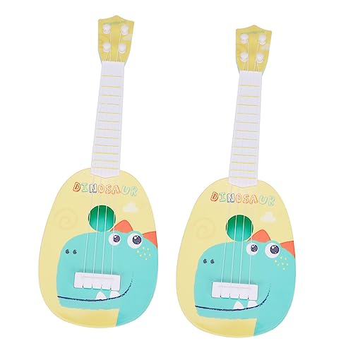 2 Stück Gitarre Babyspielzeug Kleinkind Ukulele Spielzeug Kinderspielzeug Musikspielzeug Werkzeugspielzeug Kindermusikinstrument Früherziehungsinstrumente MUSISALY von MUSISALY