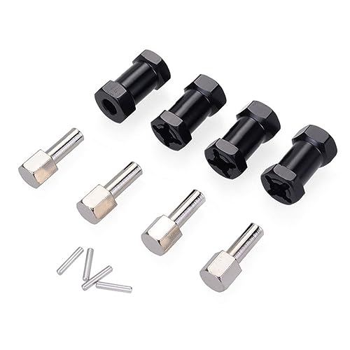 MUSISALY 1/10 Rc Auto Radteile Rad-sechskant-Adapter Sechskantadapter Für Rc-car Rad-sechskant-nabenadapter Auto-sechskant-nabenadapter Muttern Der Radnaben Rc Auto Rad Hex Autoteile Black von MUSISALY